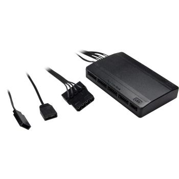 Preview: Gehäuse-Lüfter Argus RGB-Fan Set RS-07 mit Kristall-Effekt - 3x 120mm - 4PIN Molex